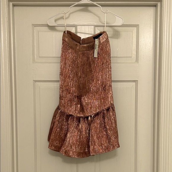 I crew rose gold skirt - Picture 1 of 3